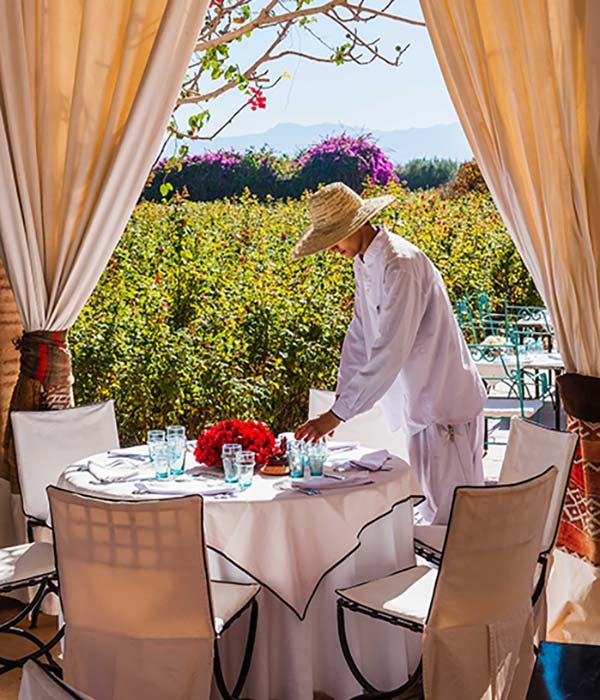 Event destination view at Beldi Club, Marrakesh