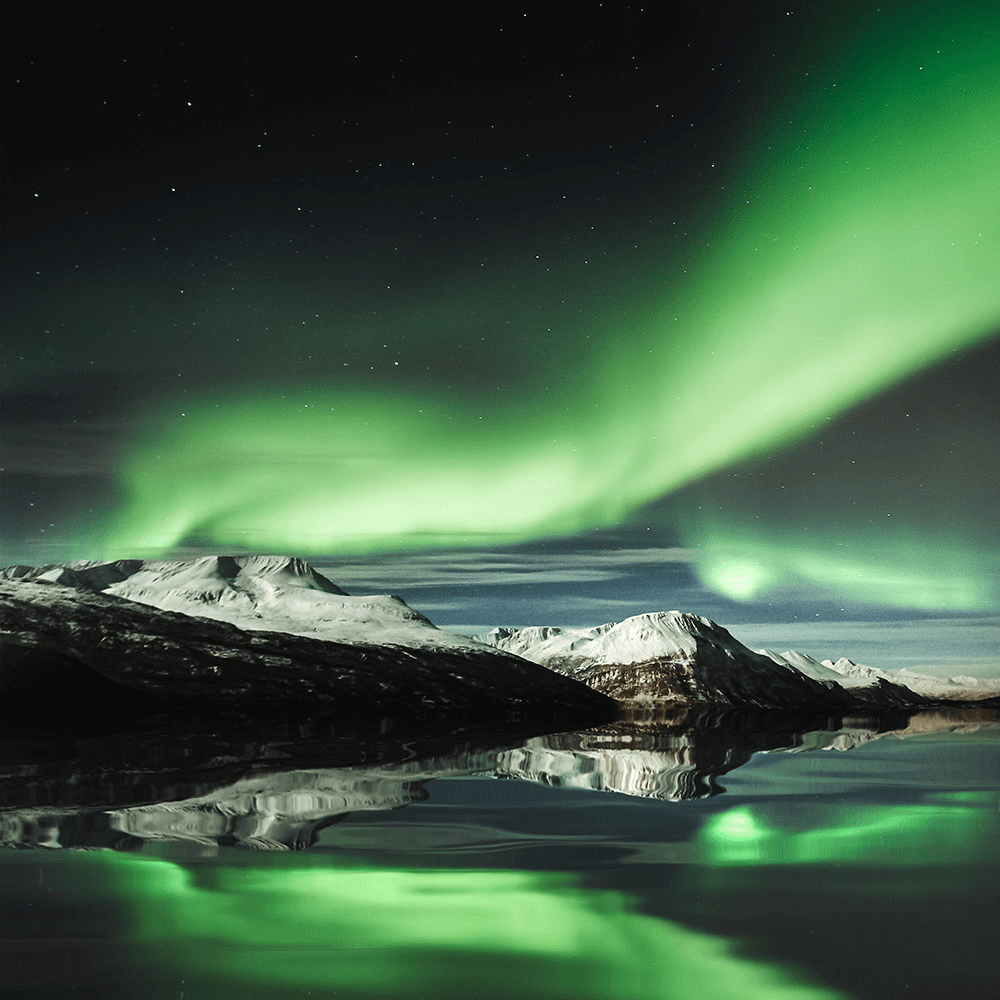 Northern Lights viewed during an event in Norway