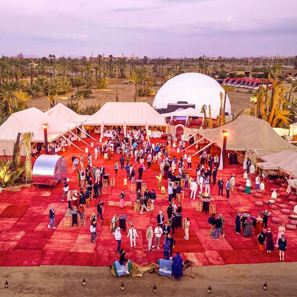 Company trip to Marrakech Drone